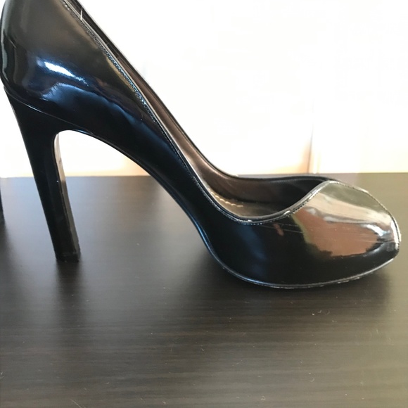 DVF Patent Leather Peep Toe High Heels Size 10 - Picture 2 of 8